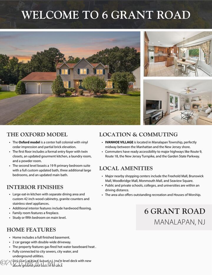 Property Photo:  6 Grant Road  NJ 07726 
