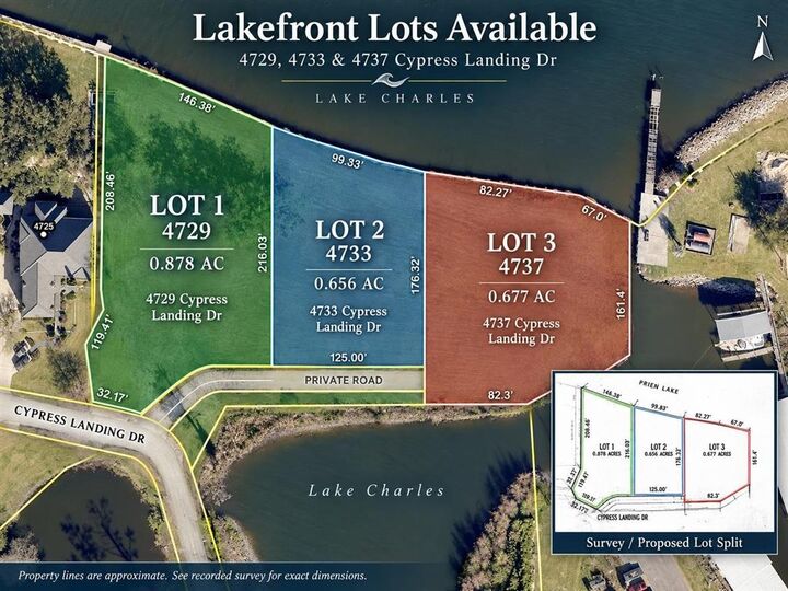 Property Photo: 4733 E Cypress Landing Drive E Lot 2 LA 70605