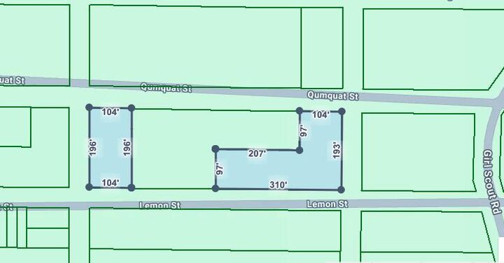 Property Photo:  1.386 Ac. Lots 25 To 48 Blk 8 Lemon St  FL 32433 