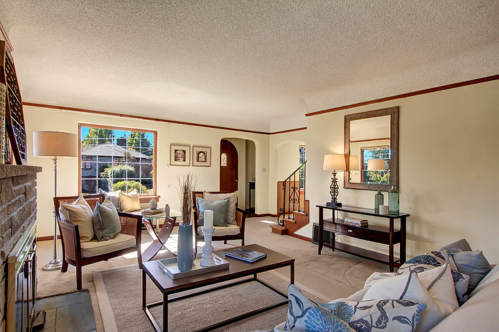 Property Photo: Living room, formal dining room, kitchen & around the home 3212 NE 70th St  WA 98115 